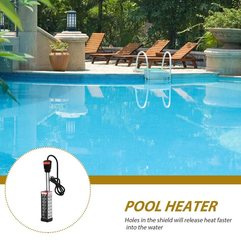 Calentador de agua para piscina, accesorios de temperatura constante, suministros de Metal