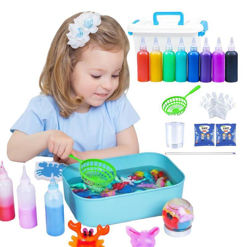 Creative 3D Magic Water Elf Magic Gels Mold Kit Make Your Own Fantastic Colorful Water Gels Toy DIY Handmade Science Experiment