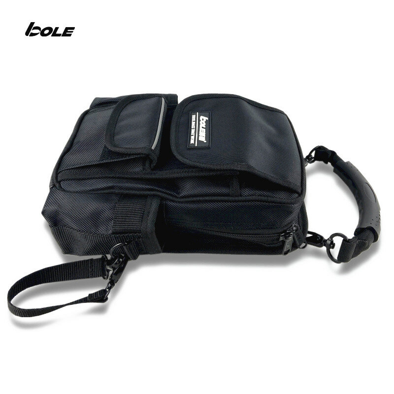 BOLE 원 숄더 핸드헬드 크로스바디 허리 걸이 도구 가방, 다기능 휴대용 야외 도구 정리함, 새로운 디자인