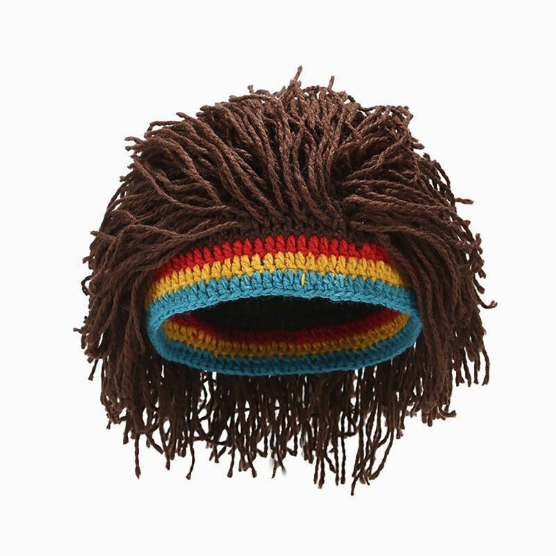 黒と茶色のかつらの編みこみの帽子,アフリカの根の繊維,ヒップホップスタイル,ファッショナブルなバー