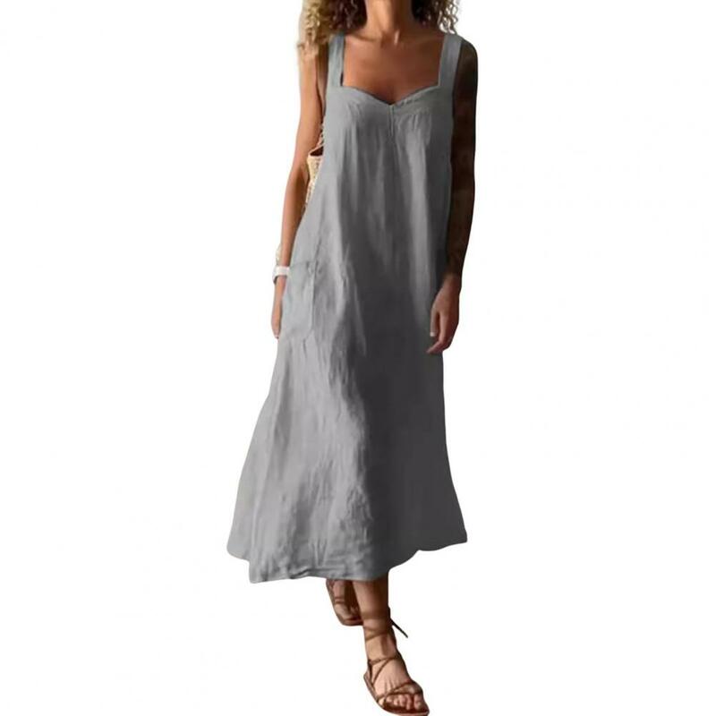 فستان عتيق الظهر بتصميم بوهيمي مع صورة ظلية ، طول منتصف الساق ، فضفاض ، عطلة شاطئية ، خط ، الصيف