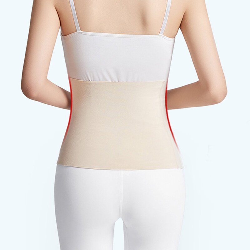 Tela de algodón de alta elasticidad Unisex, soporte térmico para la cintura, calentador de Abdomen y espalda, ropa interior, Protector de cintura cálido, faja gruesa