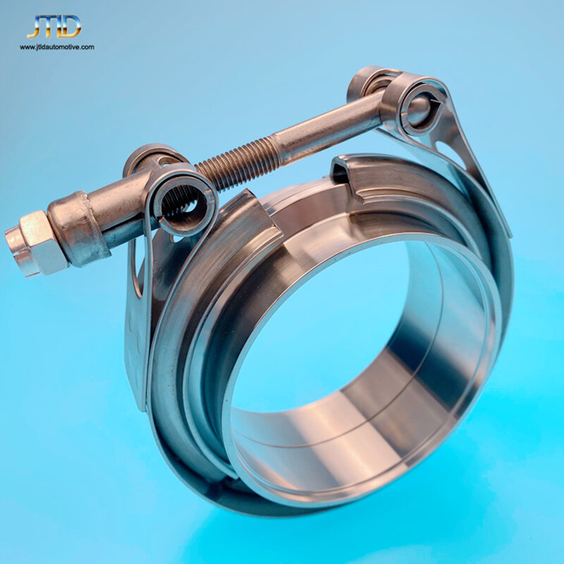 JTLD Universal High Quality 2.5 Inch Stainless Steel V Band Clamp With Male Female Flanges kits