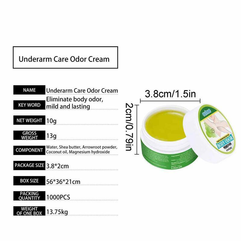 Odor Eliminator Effective Underarm Care Bleaching Cream 10g Significant Effect Body Effectively Remove Odor Lasting Aroma Cream