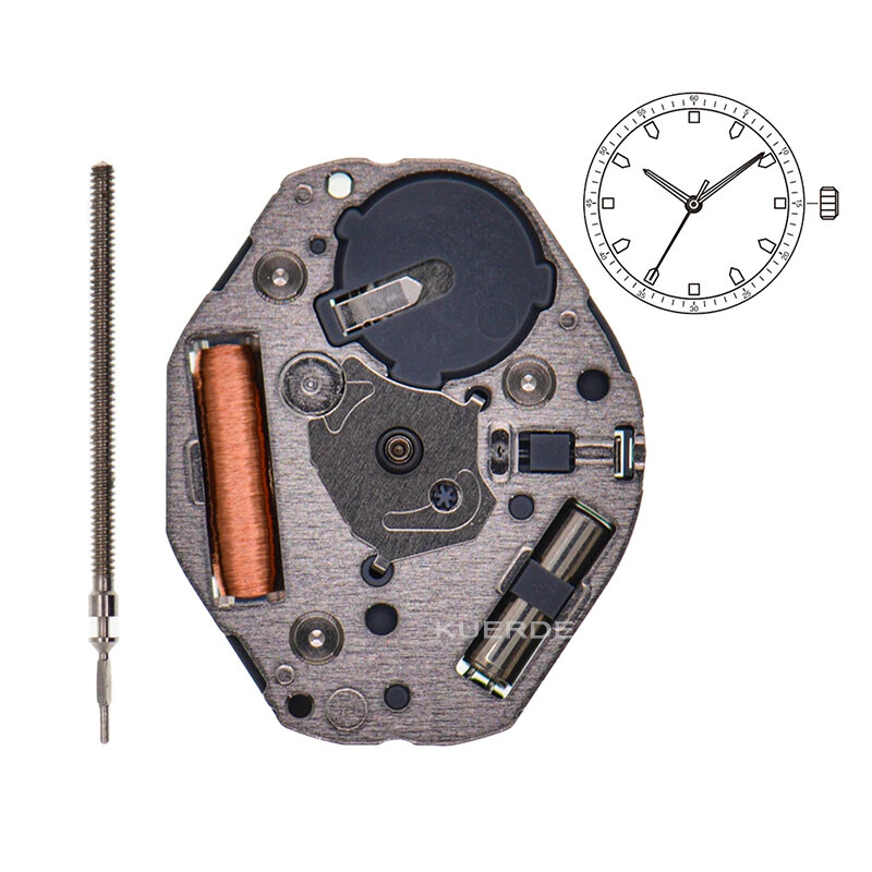 Miyota Movement Quartz Watch, GL32, GL30, Reparação do relógio, Peças de reposição, Três mãos, Novo, Eletrônico
