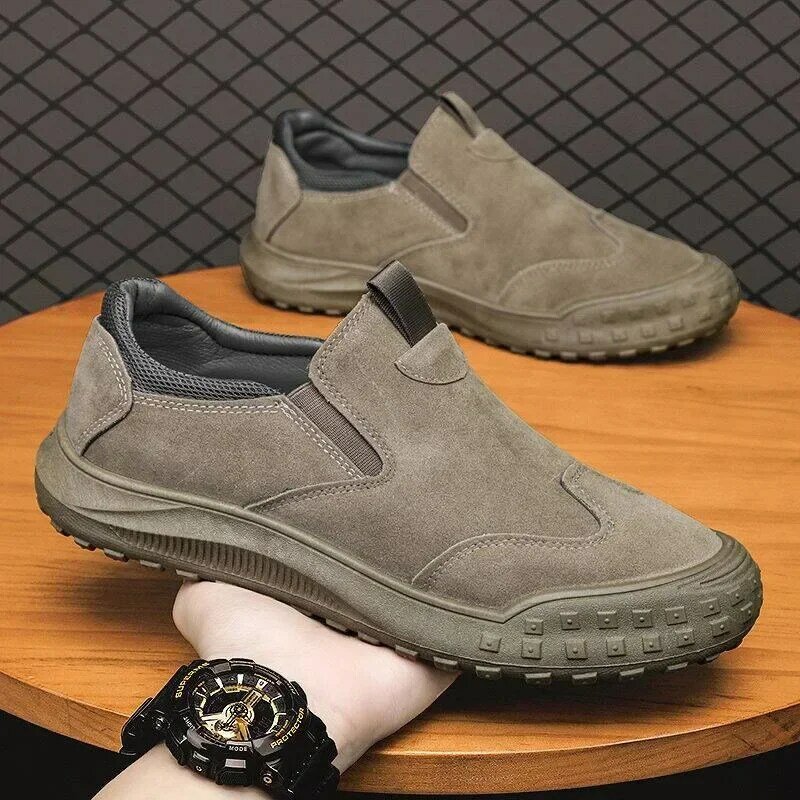 Men's Sports Shoes New Fashion Retro Anti Slip Outdoor Climbing Work Shoes Lightweight Trend Casual Shoes Vacation 2024