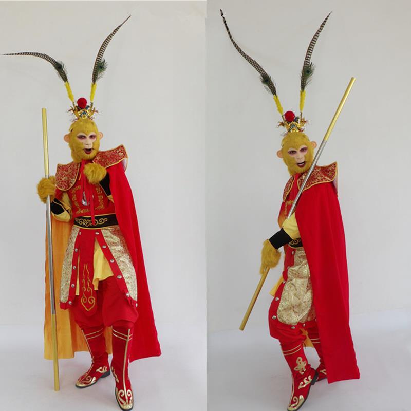 Disfraz de Wukong Journey to the West para adultos, conjunto completo de ropa de combate, actuación en escenario