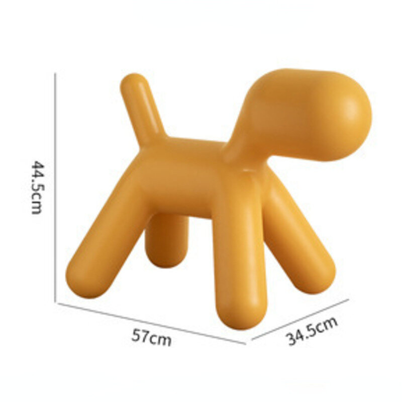 Design criativo nórdico sapato banco filhote de cachorro plástico fezes das crianças dos desenhos animados fezes animais jardim de infância dálmatas cadeira