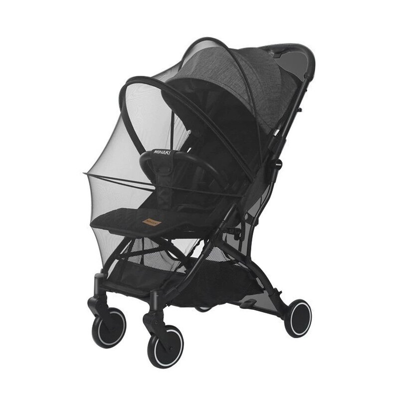 Mosquitera para cochecito de bebé, instalación gratuita de carro de visión alta de uso general, tipo de cubierta completa