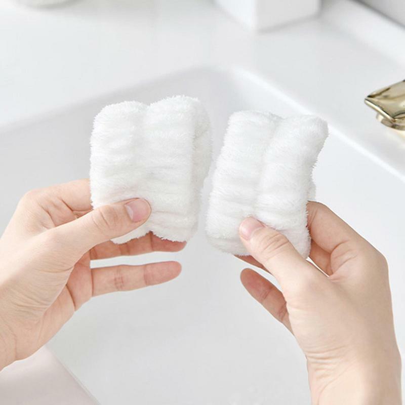 Washband absorvente de microfibra para mulheres, pulseira para lavar o rosto, bandana de todos os fósforos, faixa de toalha, 2 peças