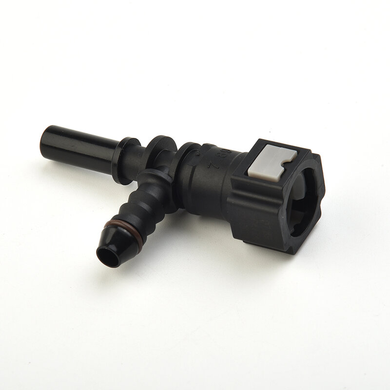 Hochwertige Dichtheit Bequemer Entriegelung stecker 7,89mm schwarzer Bündel weiblicher Kraftstoff leitungs schlauch Nylon-T-Stück-Anschluss