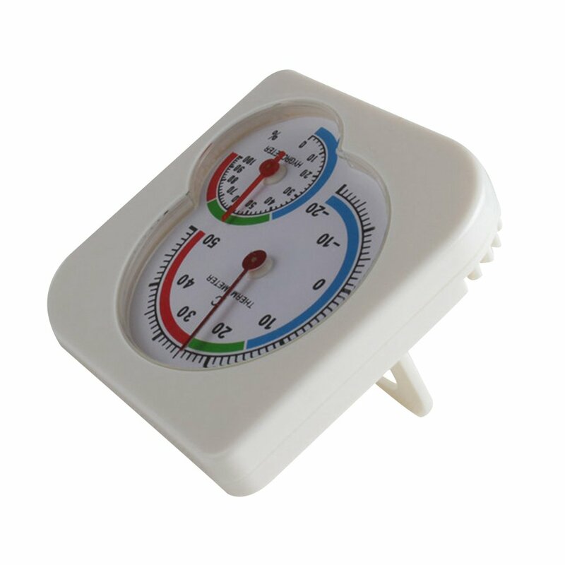 Higrómetro clásico 2 en 1 para uso en el hogar, termómetro de humedad, medidor de temperatura mecánico, para interiores y exteriores