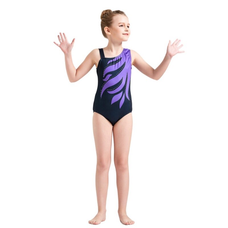 Taniec baletowy dziecięce bez rękawów trykoty gimnastyczne trykotów dla 5-14 lat