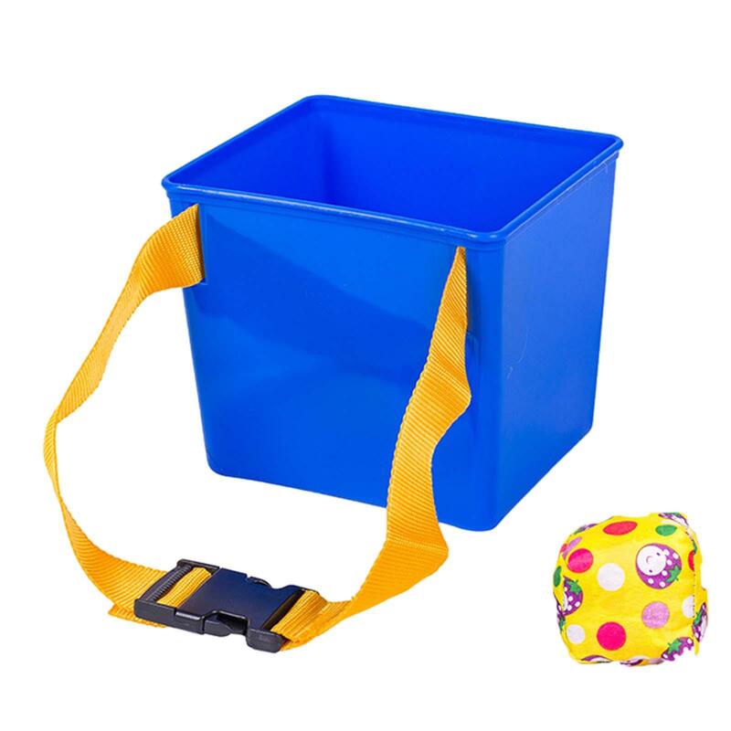 Sandbag Bucket permainan lempar mainan dalam ruang luar ruangan melempar tas pasir ke dalam ember untuk pesta halaman belakang TK koordinasi sekolah