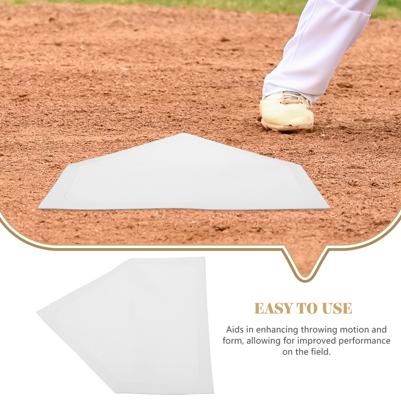 จานเบสบอลซอฟต์บอลจานสำหรับเล่นเบสบอลที่บ้านจานเหยือกแบบพกพาสามารถนำกลับมาใช้ใหม่ได้