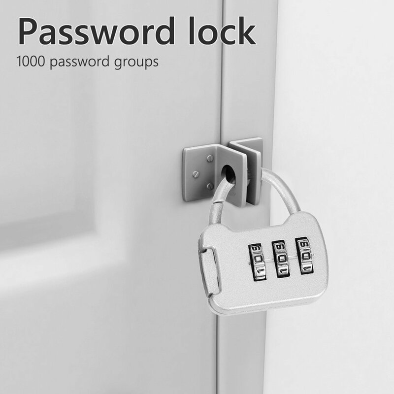 トラベルバッグ、ラゲッジキャビネットパドロック、アウトドアフィットネスセキュリティコードロック、スクールバッグ用の3桁の組み合わせロック