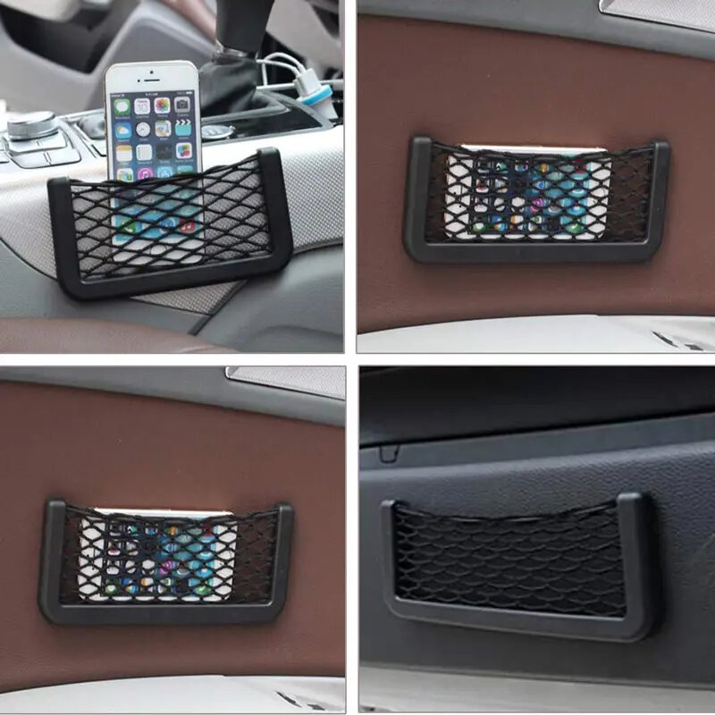 Borsa a rete per auto RV borsa a rete flessibile in Nylon portatile per Organizer per auto tasca per accessori per auto Camper per roulotte