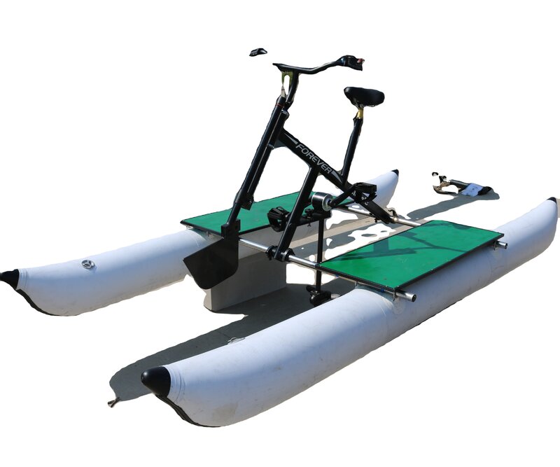 New arrival pvc pontoons inflatable pedal water bikes water bicycle motorized bicycle engine water
