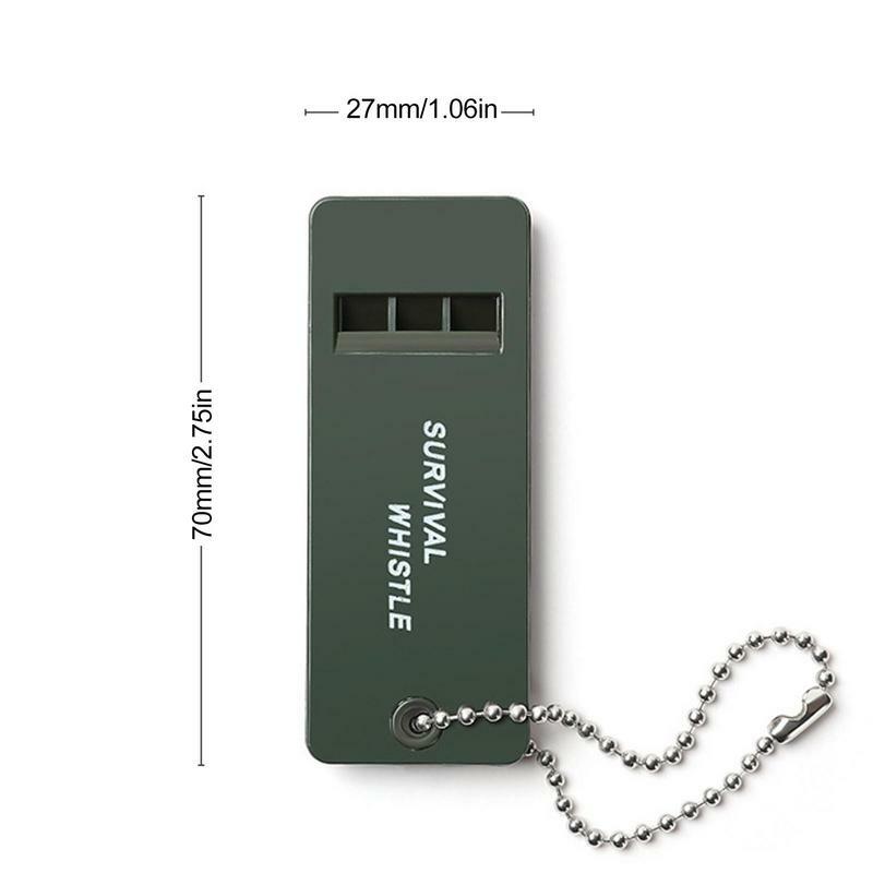 3-Frequenz-Pfeife High Decibel Survival Whistle tragbarer Schlüssel bund Camping Wandern Notfall Audio-Pfeife für Camping-Sportarten