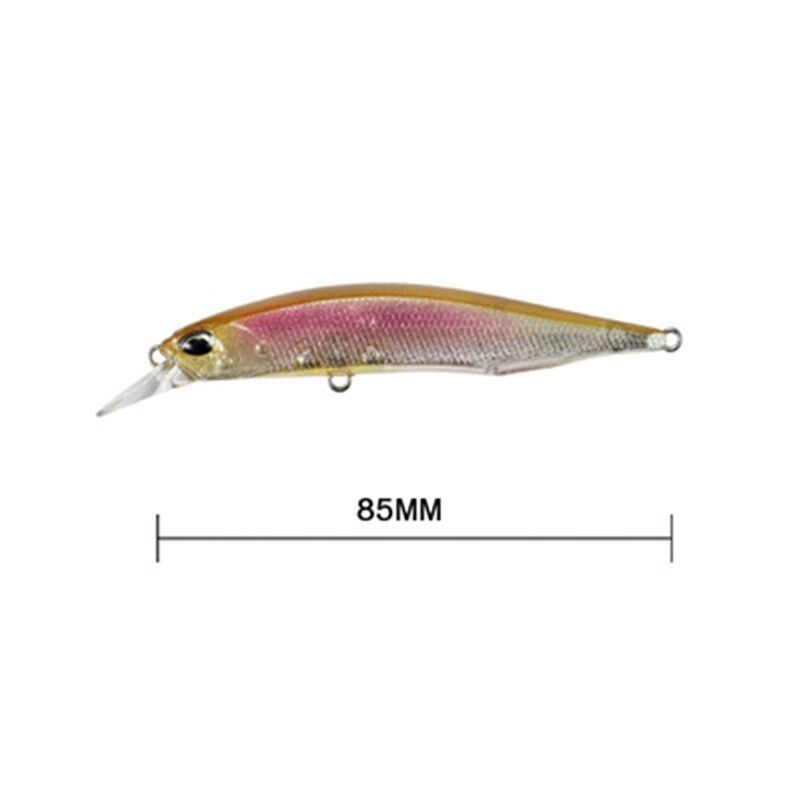 85mm/8g 3D Fish Eyes Bronzing Laser Minnow Lure Floating Sitckbait Surface Popper Bass Pike Fishing Bait Hard Pencil Lure Tackle