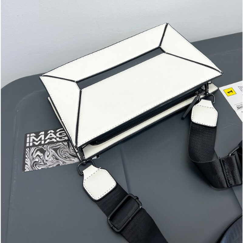 Lichte Luxe Solide Crossbodytas In Pu-Koppelstijl 2024 Hot Selling Design Kleine Vierkante Tas Mode Minimalistische Trend Schoudertas