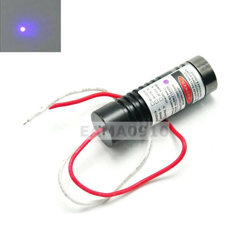 405nm 20Mw Focusable Violet/Blue Laser Dot Module Laser Sight 13X42Mm 3-5V