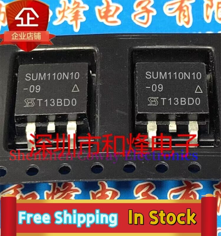 10PCS-30PCS  SUM110N10-09  TO-263 MOS 100V 110A  In Stock Fast Shipping