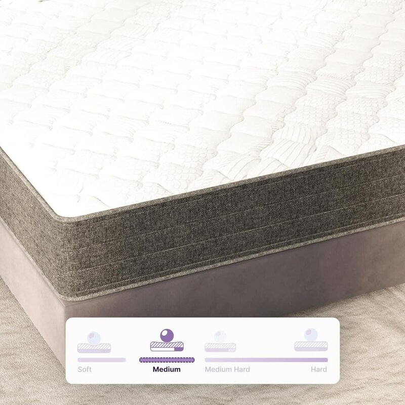 Twin-XL Mattress, 12 Inch Victoria Hybrid Cooling Gel Infused Pocket Spring and Memory Foam Mattress, Twin-XL Size