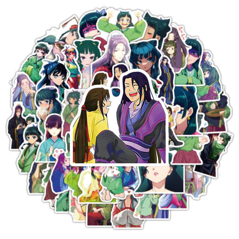 Anime The Astrology Diaries Adesivos, Cute Cartoon Girls Decalques, Caixa do telefone, Bagagem, Notebook, Kawaii Graffiti Adesivo, 10 pcs, 30 pcs, 53pcs