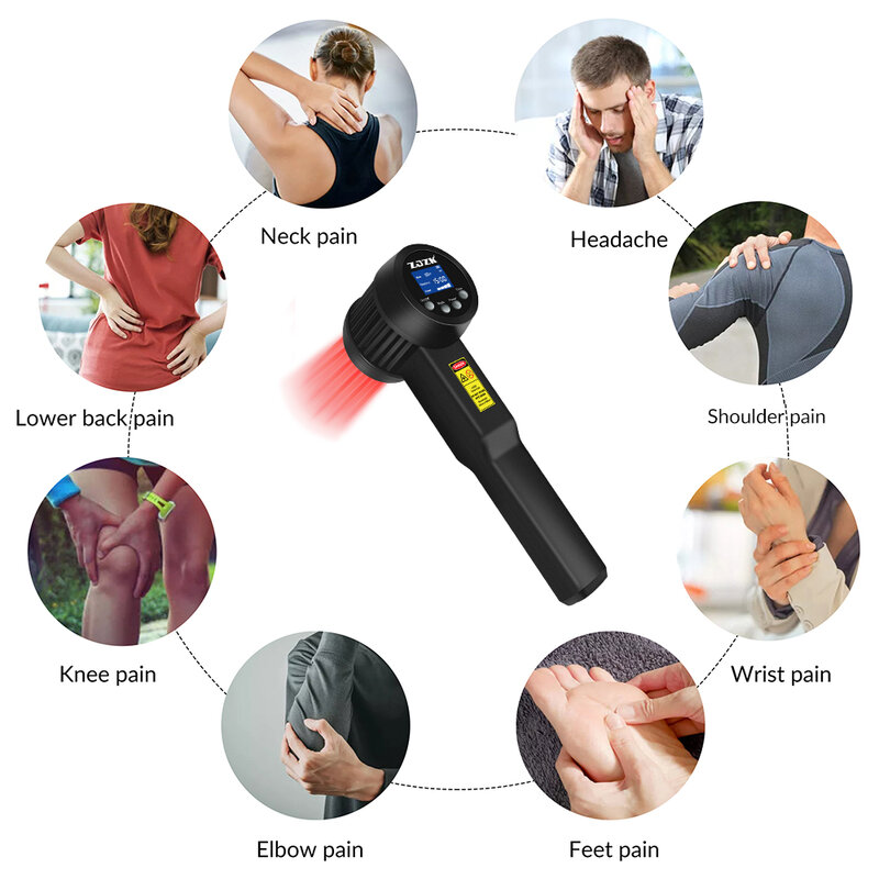 ZJZK 650nm 808nm equine laser therapy near me infrared for concussion low level laser therapy for lymphedema disc herniation