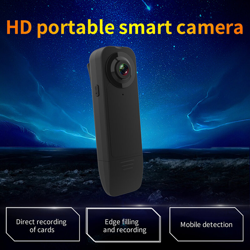 Маленькая мини-камера высокой четкости 1080P home DV датчик движения Мониторинг безопасности 1000 мАч со встроенным аккумулятором в течение 6 часов