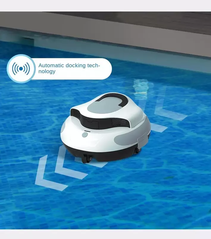 Aspirateur sous-marin automatique intelligent pour piscine, machine d'aspiration des eaux usées, longue durée de vie de la batterie, robot de piscine