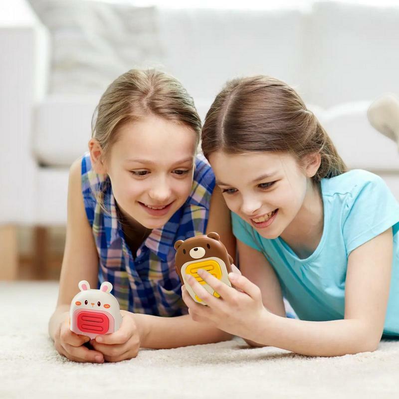 Children's Walkie Talkies 2PCS Wireless Mute Long Range Rechargeable Toddler Walkie Talkies Toy Walkie Talkies For For Indoor