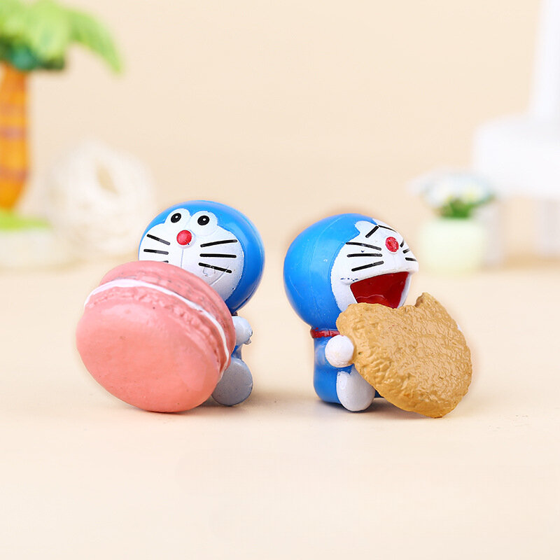 Anime Doraemon Brinquedos para Crianças, Mini Figuras, Modelo de Jardim, Bonecas Paisagem, Ação Kawaii, Presentes de Natal, PVC, 6