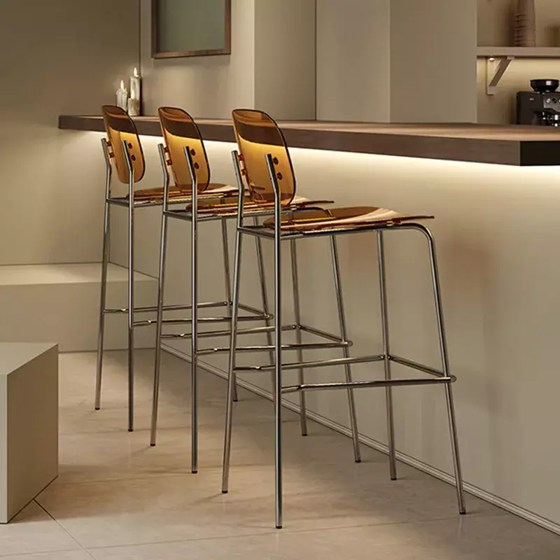 Moda VIP domowe wysokie krzesełko stołek barowy prywatnych niestandardowych przezroczystych krzesło barowe wysoki stołek wysoki stołek akrylowych
