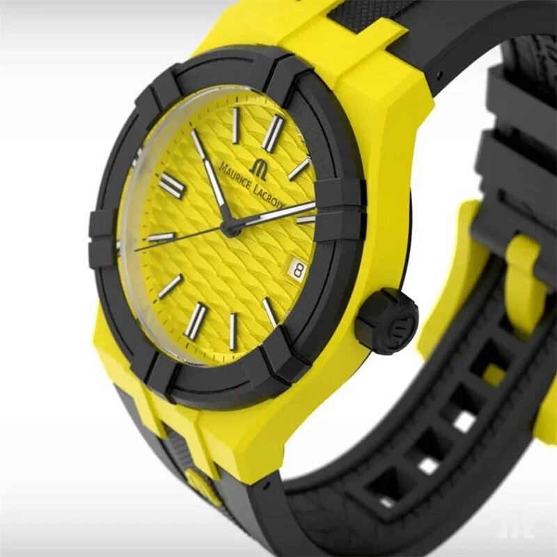 Relógio de quartzo impermeável para homens, Richard e Aikon Tide, pulseira de borracha, relógio esportivo de luxo