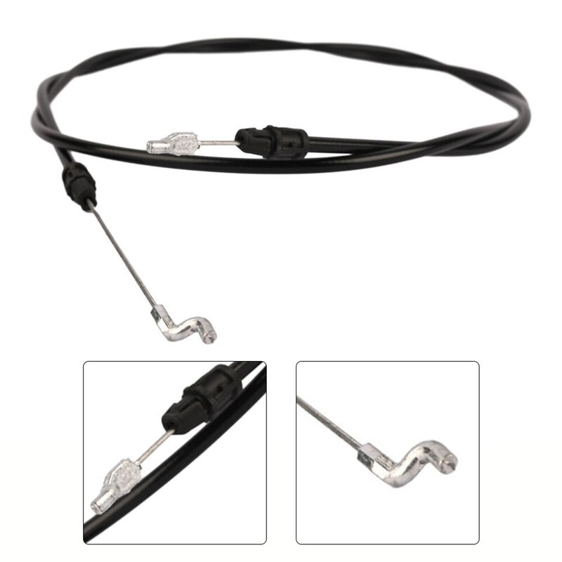 For Garden Power Tool Parts Control Cable Clutch Control Cable Z-bend Ends 1pcs Black Rust Proof Wire Cable Spring