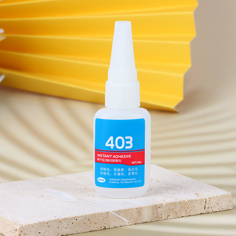 1Pc 403 Quick-Drying Silicone Adhesive Glue Instant Adhesive Bonding Rubber 20G With Applicator Led Neon Sign Accessories