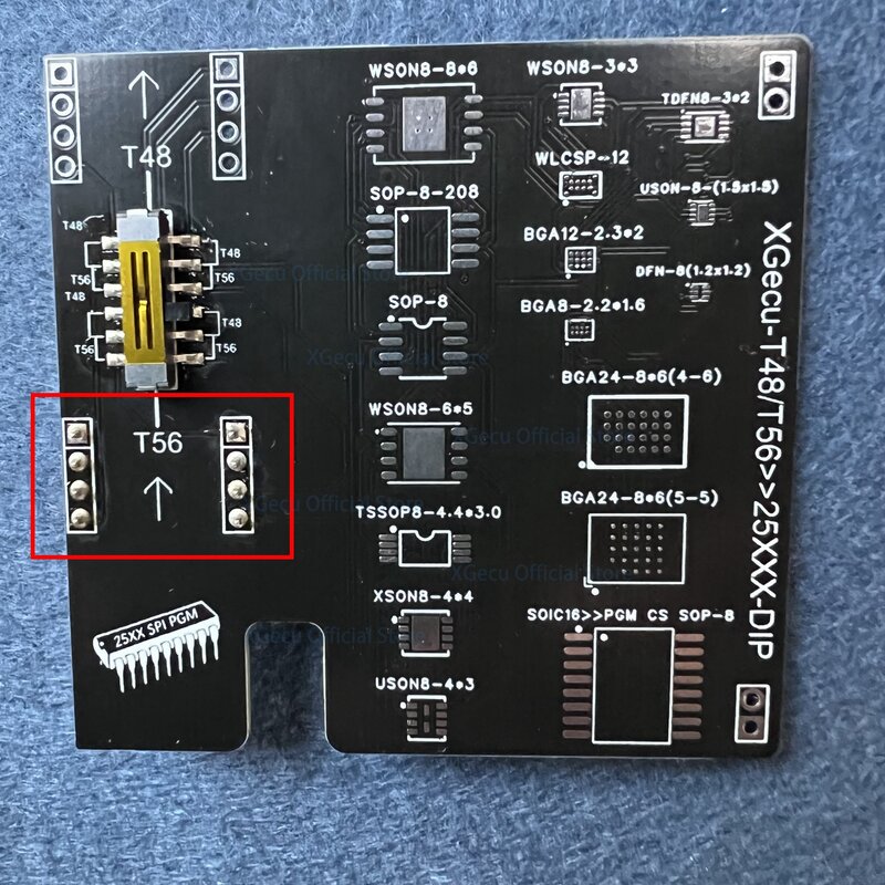 17-in-1 SMD Adapter Support SOP8 SOP16 WSON8 TSSOP8 XSON8 DFN8 USON8 WLCSP TDFN8 BGA12 BGA8 BGA24 - DIP8  NOR SPI FLASH NAND