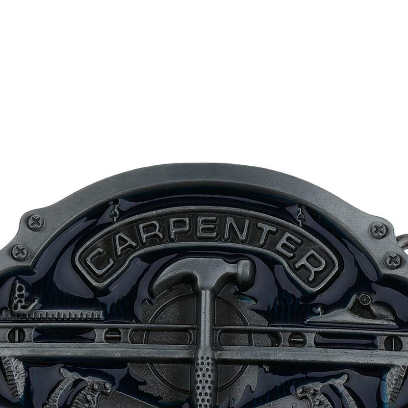 Western Carpenter Hammer fibbia per cintura Steampunk accessori da uomo novità