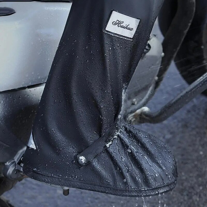 Hohe-rohr Regen Stiefel Staubdicht Non-Slip Zipper Design Tragen-beständig Schuh Schutz Verdickt Überschuhe Regen boot Deckt
