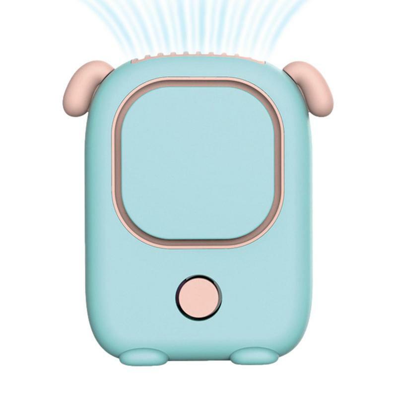 Przenośna szyjka wentylator ręczny wentylator 3 prędkości ładowania USB do noszenia Mini wentylator chłodzący uroczy wentylator przenośna szyjka dla mężczyzn kobiet Camping