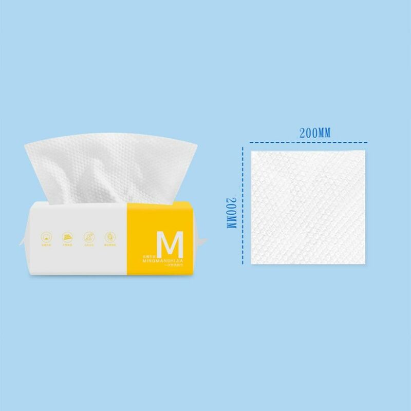 Pull Out Daily Clean Towel Super Absorbent Ultra-Soft Facial Cleansing Tissue Drying Face Dry And Wet Use Facial Cleansing Cloth