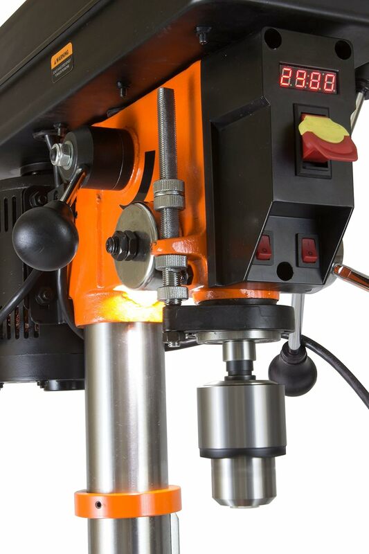 Ferro fundido bancada Drill Press com laser e luz de trabalho, WEN 4214T, 5 Amp, 12 ", velocidade variável