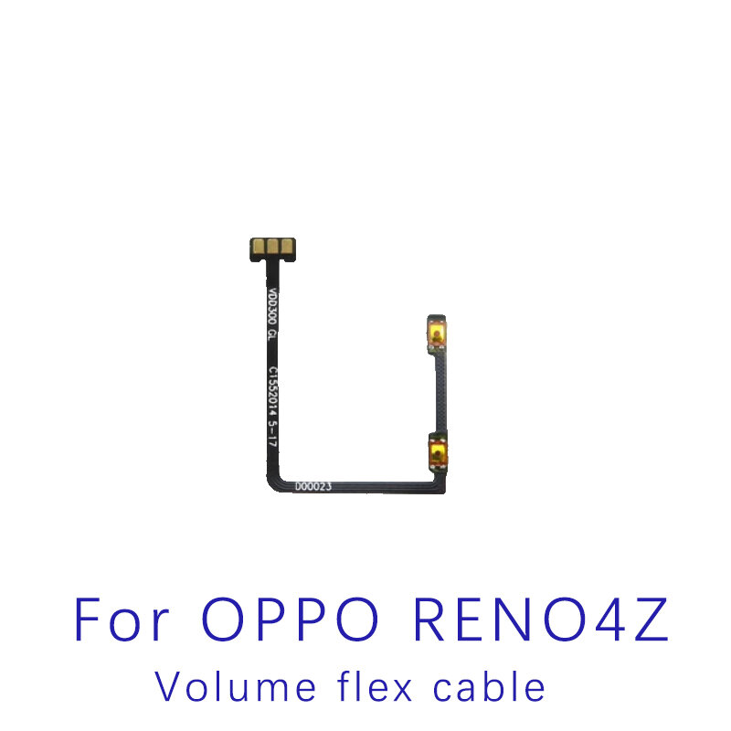 Câble flexible d'alimentation volume pour OPPO reno4z, bouton marche/arrêt, interrupteur prédire, remplacement