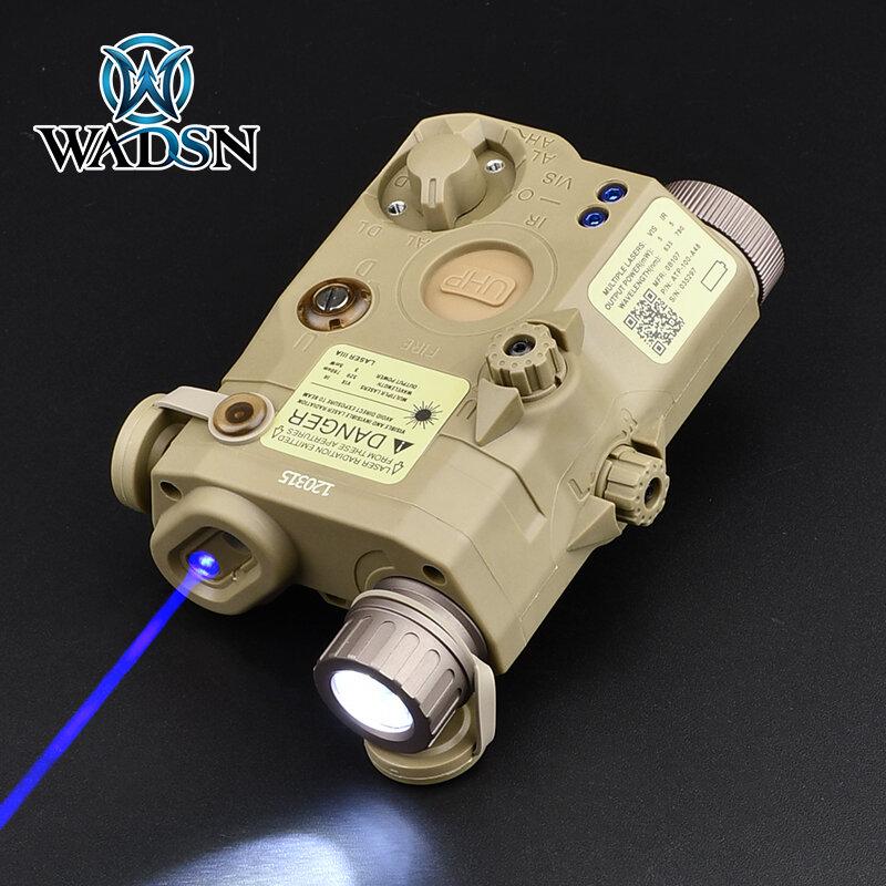 WADSN-puntero láser PEQ 15 PEQ-15, punto rojo, verde, azul, mira para riel Picatinny de 20mm, AR15, Arisoft, accesorios, linterna para armas