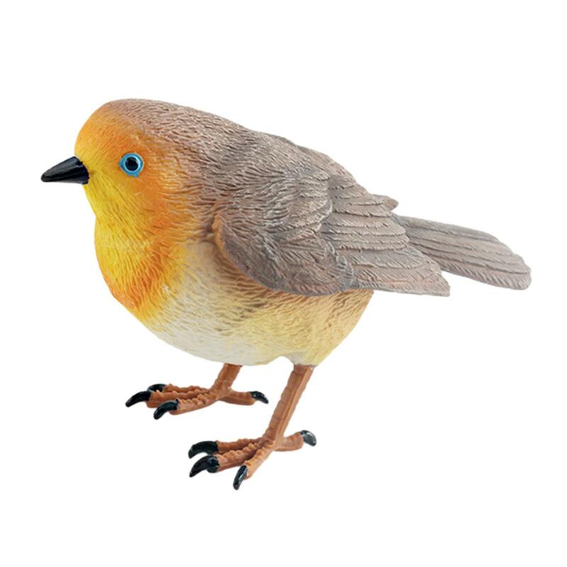 Simulação Pássaro Figuras Brinquedo, Figurinhas De Pássaro Em Miniatura, Adereços De Fotografia, Modelo Mockingbird, Decoração Para Casa, Aniversário