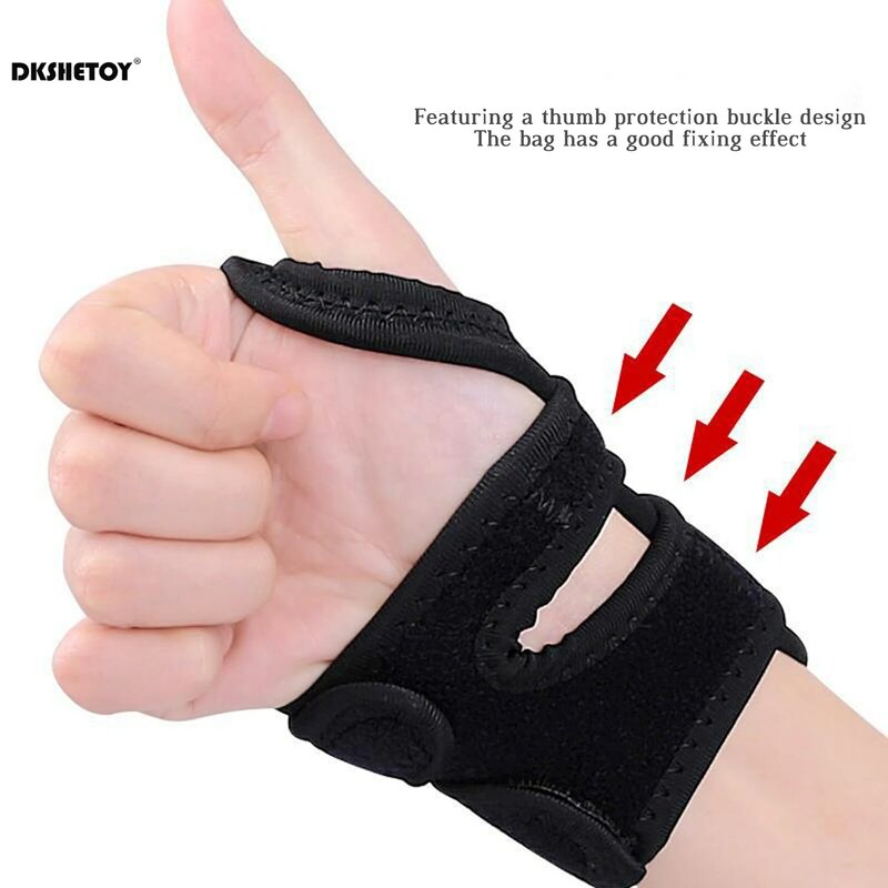 Wrist Support Braces with 2 Adjustable Compression Straps Wristbands support straps for Carpal Tunnel Pain Relief