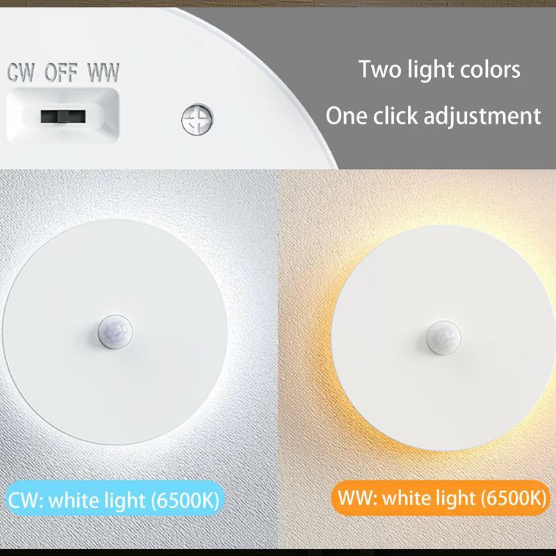 Motion Detector Night Light Magnetic Cabinet Lighting Stair Lights For Bathroom Hallway Stairs Bedroom Kitchen Sensor Light