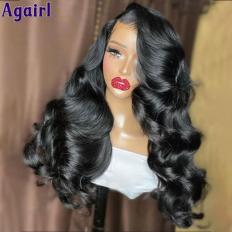 Orange Red Brown Lace Front Wig Body Wave Human Hair Wigs For Women PrePlucked Wear Go Glueless Transparent 6X4 Lace Closure Wig
